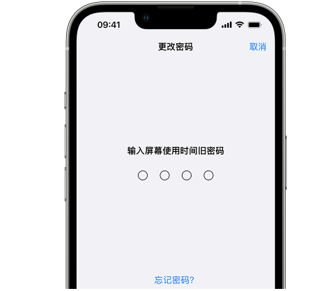 墨玉iPhone屏幕维修分享iPhone屏幕使用时间密码忘记了怎么办 