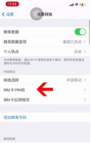 墨玉苹果14维修网分享如何给iPhone14的SIM卡设置密码 